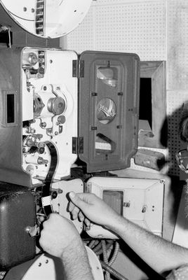 Feeding the Film Over the Sprockets