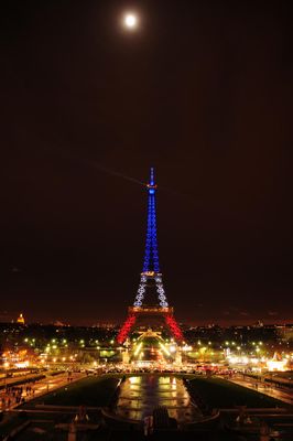 Tour Eiffel - French Flag Colours