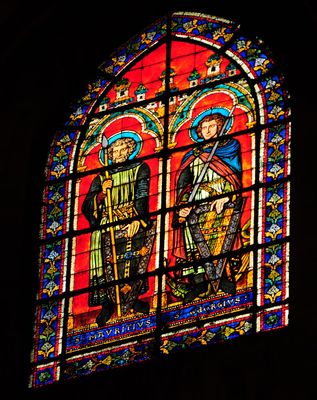 Single Stained Glass Window - Notre Dame Cathedral
