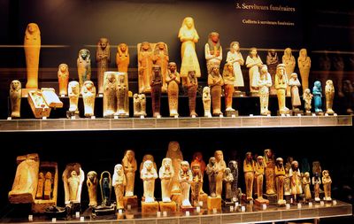Mummy Statues - The Egyptian Wing - The Louvre
