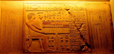 Hieroglyphs - The Egyptian Wing - The Louvre