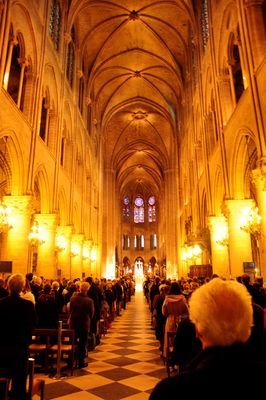 Inside the Notre-Dame Cathedral
