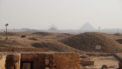 The Bent Pyramid (in the distance)