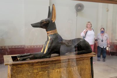 King Tut's Treasures - Anubis, a jackal-headed ancient Egyptian god