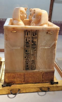 King Tut's Treasures - Canopic Jars made of Alabaster
