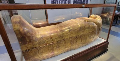 Golden Burial Coffin