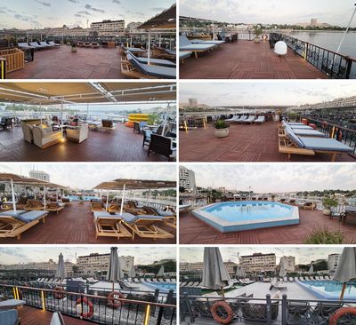 A few views of the top level of our Nile River Boat
