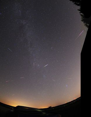 Perseids Meteor Shower Composite (2016)