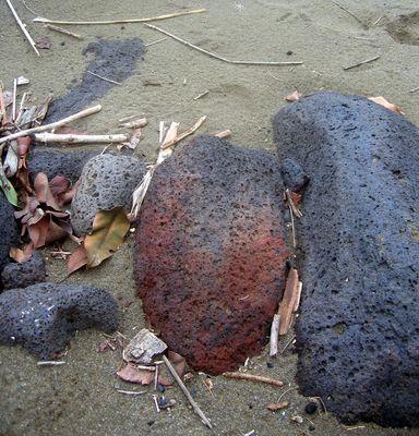 Red Lava Boulder