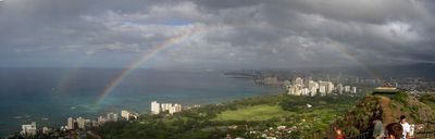 Double Rainbow over Honolulu (Seen from Diamond Head)