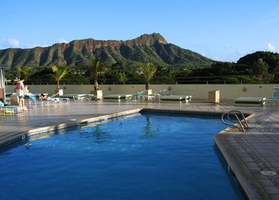 Diamondhead from our Hotel Pool Deck
