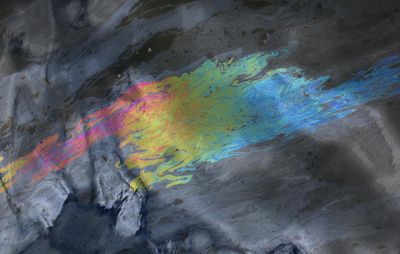 Oil Slick 01 from the U.S.S. Arizona