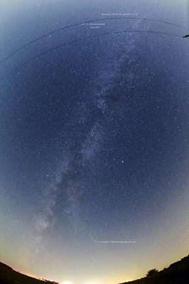 Milky Way and Comet Tsuchinshan