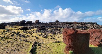 Headdresses with petroglyphs