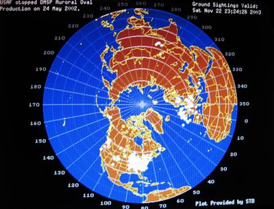 Reported locations of Seeing the Aurora