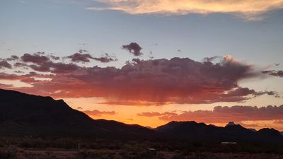 Cloudburst at Sunset