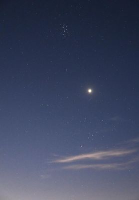 Hyades-Venus-Pleiades