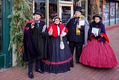Victorian Holiday Carolers on the Streets of West Chester