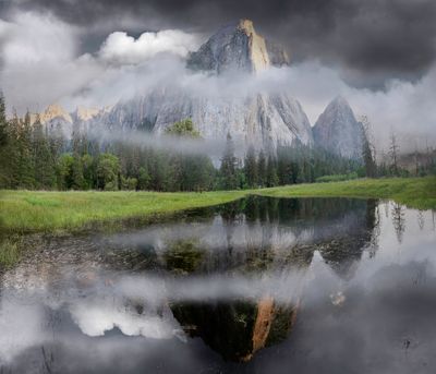 Field Flood Mountain view