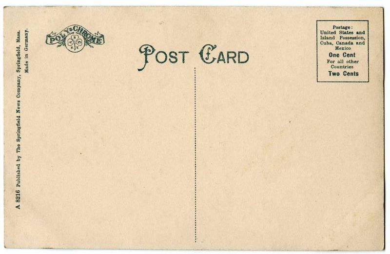 Autumn Scene. Huntington, Mass. reverse