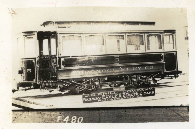 Springfield Street Railway Woronoco Street Railway No 5 F480