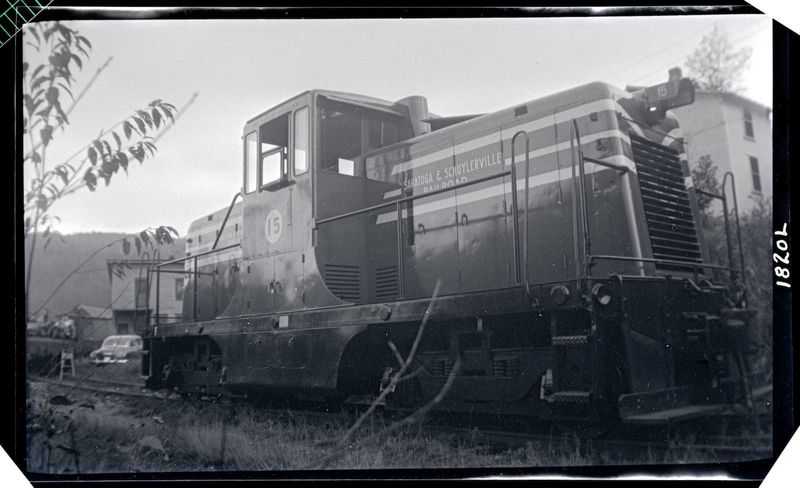 Saratoga & Schuylerville #15 diesel at Readsboro, Vt. 10-10-54
