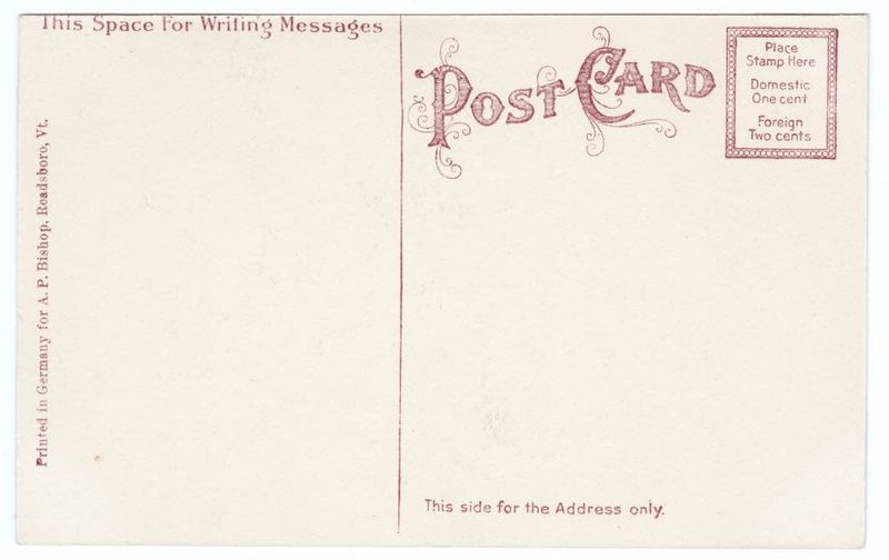 Village of Readsboro, Vt. reverse