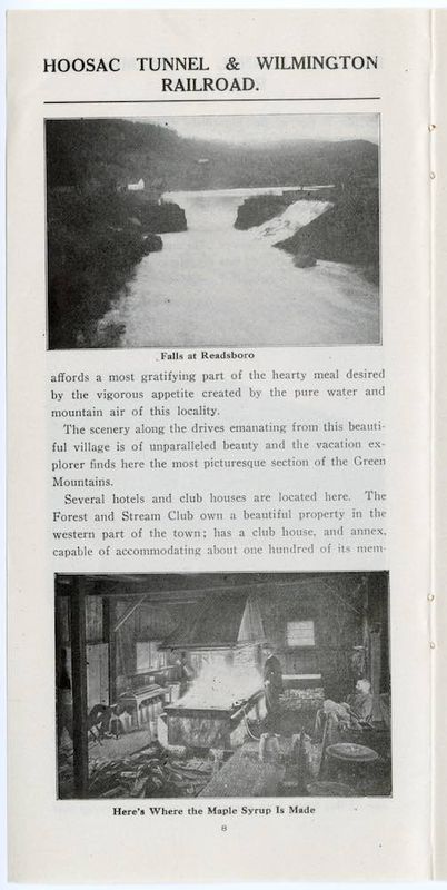 Green Mountains of Southern Vermont H.T. & W. brochure
