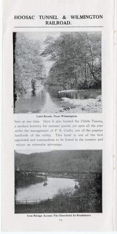Green Mountains of Southern Vermont H.T. & W. brochure
