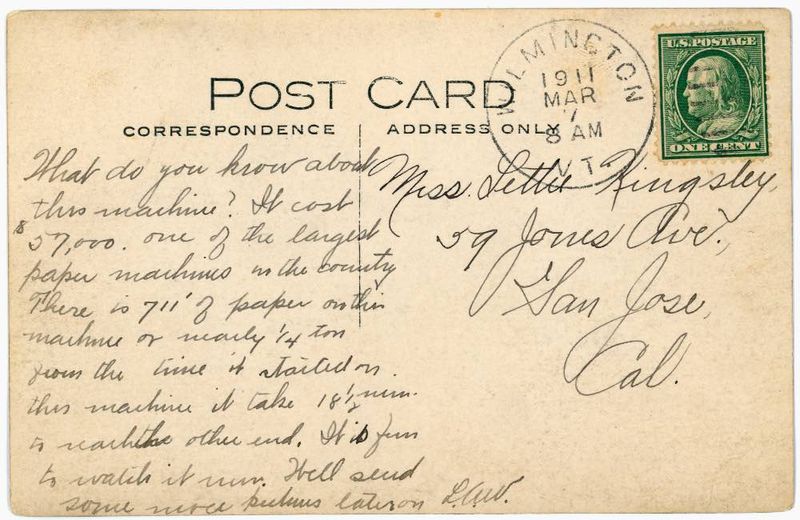 Readsboro VT. N.M.E. Box Co., Paper Machine. reverse.jpg