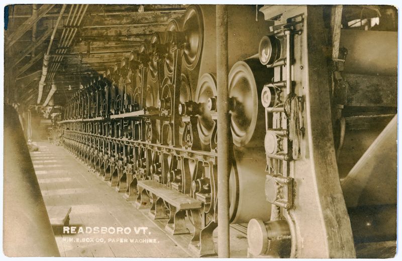 Readsboro VT. N.M.E. Box Co., Paper Machine..jpg