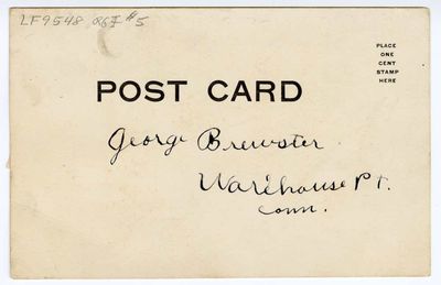 Lyman Street, Lake Pleasant, Mass. reverse