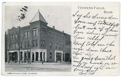 Turners Falls, Mass. The Bank Block