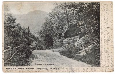 Road to Zoar Greetings from Rowe, Mass.