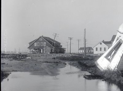 Hurricane Carol Sep 1954 (Myett) - Horseneck Point and Stacia's (detail)