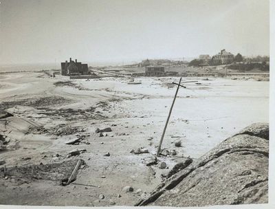 View from Nubble after 1938 hurricane (Westport Hist. Society)