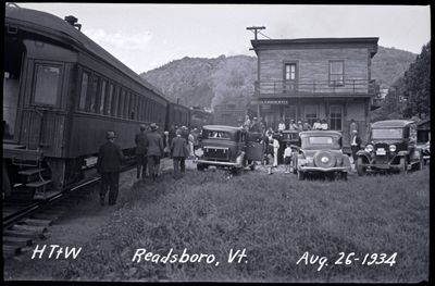 HT&W #801 Boston & Maine At Readsboro, Vt. Aug. 26, 1934