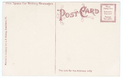 Village of Readsboro, Vt. reverse
