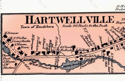 Hartwellville map