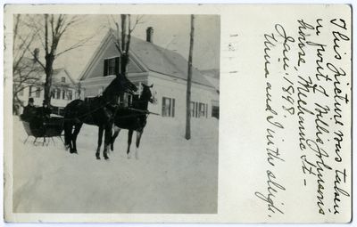 This picture was taken in front of Nellie Johnson's house, Mechanic St - Jan. 1898.jpg