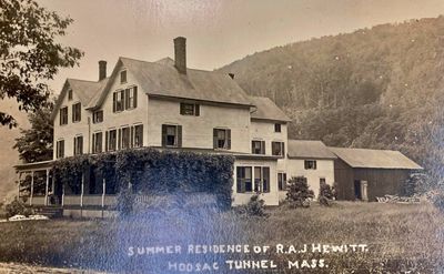 Hoosac Tunnel village and Depot - gallery under construction