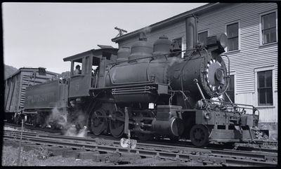 Hoosac Tunnel & Wilmington #5 (2-6-0) At Readsboro, Vt. Sept. 6, 1947..jpg