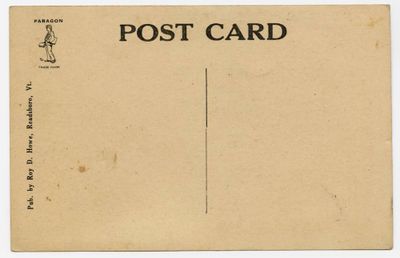 Bird's Eye View of Readsboro, Vt. reverse