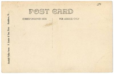 Readsboro VT. Readsboro Chair Mfg. Co. reverse