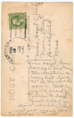 Factory Road, Westport Mass. 8. reverse