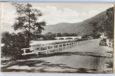 Deerfield River Bridge at Charlemont. Eastern Entrance to Mohawk Trail, Mass.