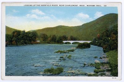 Looking up the Deerfield River, Near Charlemont, Mass. Mohawk Trail 131