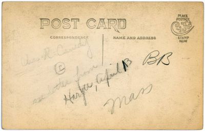 Mohawk Trail Bridge Across the Deerfield. Copr. No.-1 (Canedy) copy D reverse