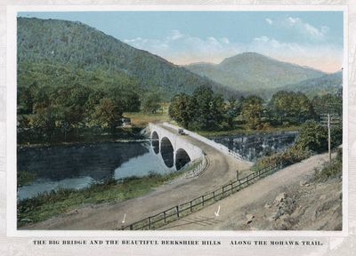 The Big Bridge and the Beautiful Berkshire Hills Along the Mohawk Trail.