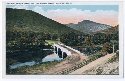 The Big Bridge over the Deerfield River, Mohawk Trail. (Tichnor)